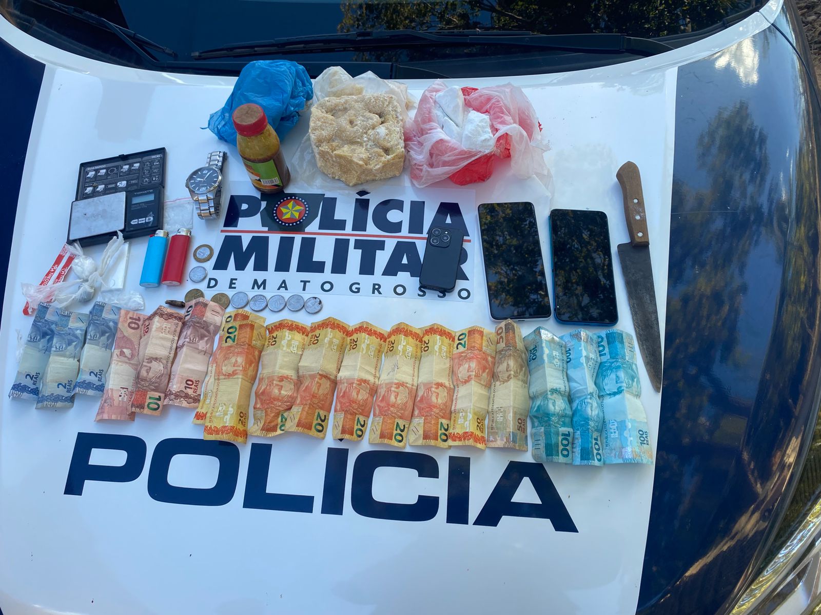 POLÍCIA MILITAR DESARTICULA PONTO DE TRÁFICO DE DROGAS EM SANTA TEREZINHA.