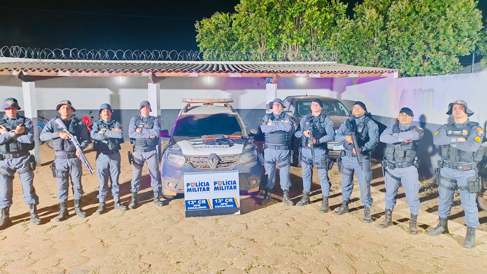 Operação integrada prende suspeitos por invasão de terra e posse ilegal de armas em fazenda de Cocalinho (MT).