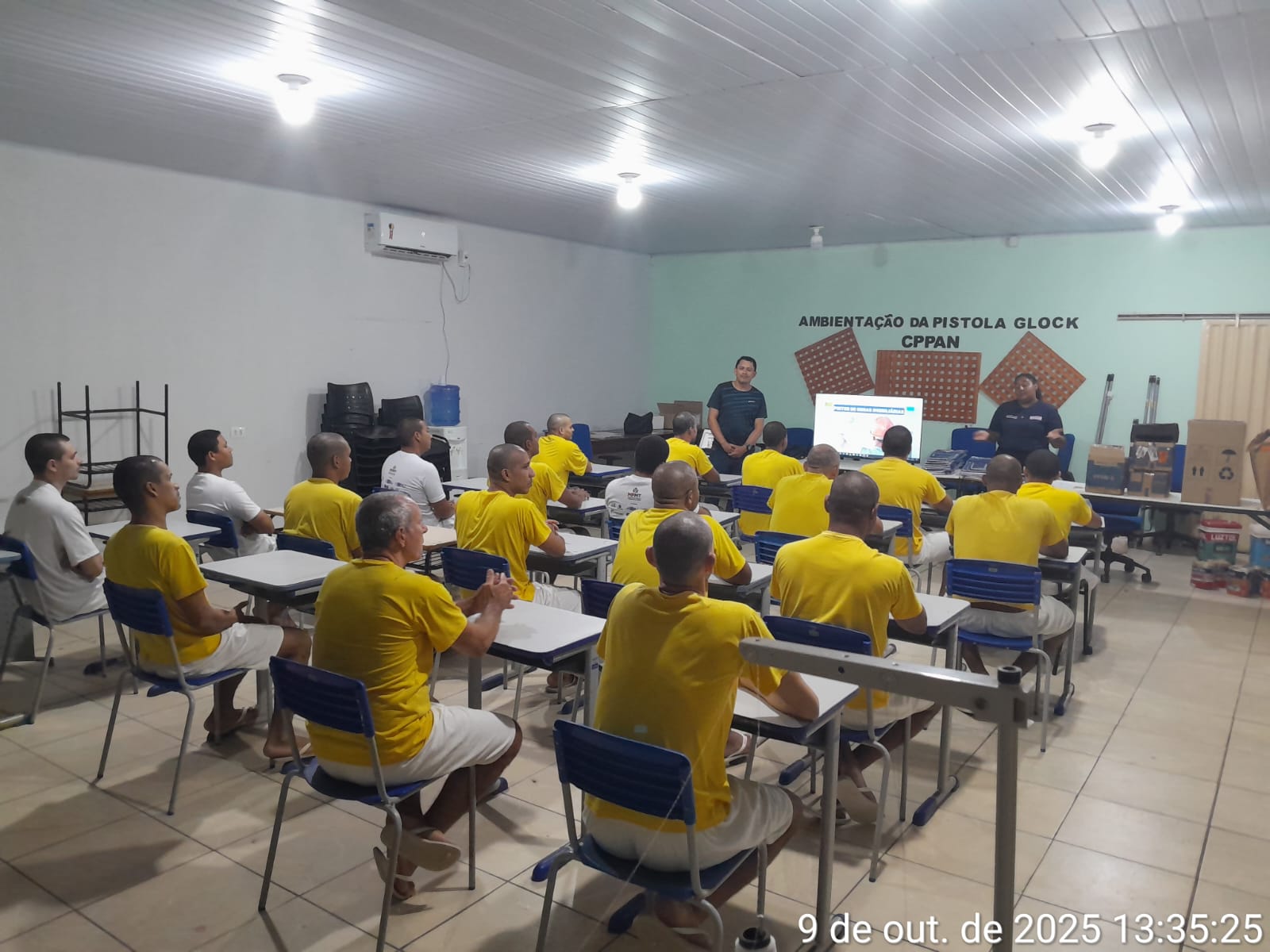 Cadeia Pública de Porto Alegre do Norte inicia curso profissionalizante para reeducandos.