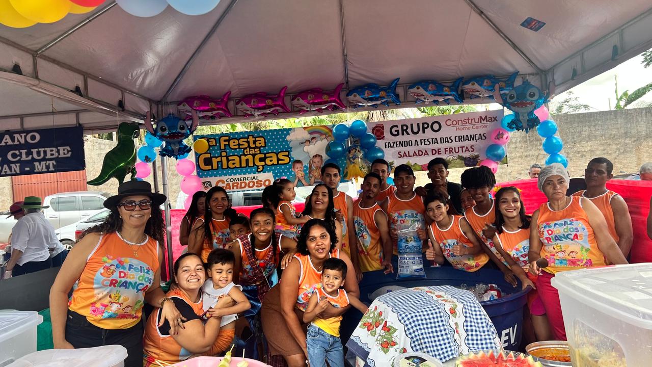 13ª Festa do Dia das Crianças é marcada por alegria e solidariedade em Porto Alegre do Norte-MT.
